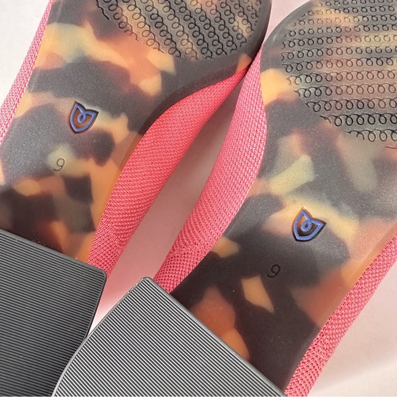 Rothy’s The High Point Block Heel Tulip Pink "In Love" Insole Size 9 - Picture 8 of 8